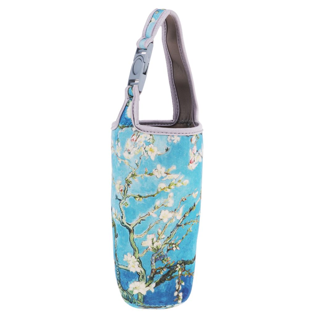Tumbler Carrier Holder Pouch For 30oz Vacuum Travel Blue Flower