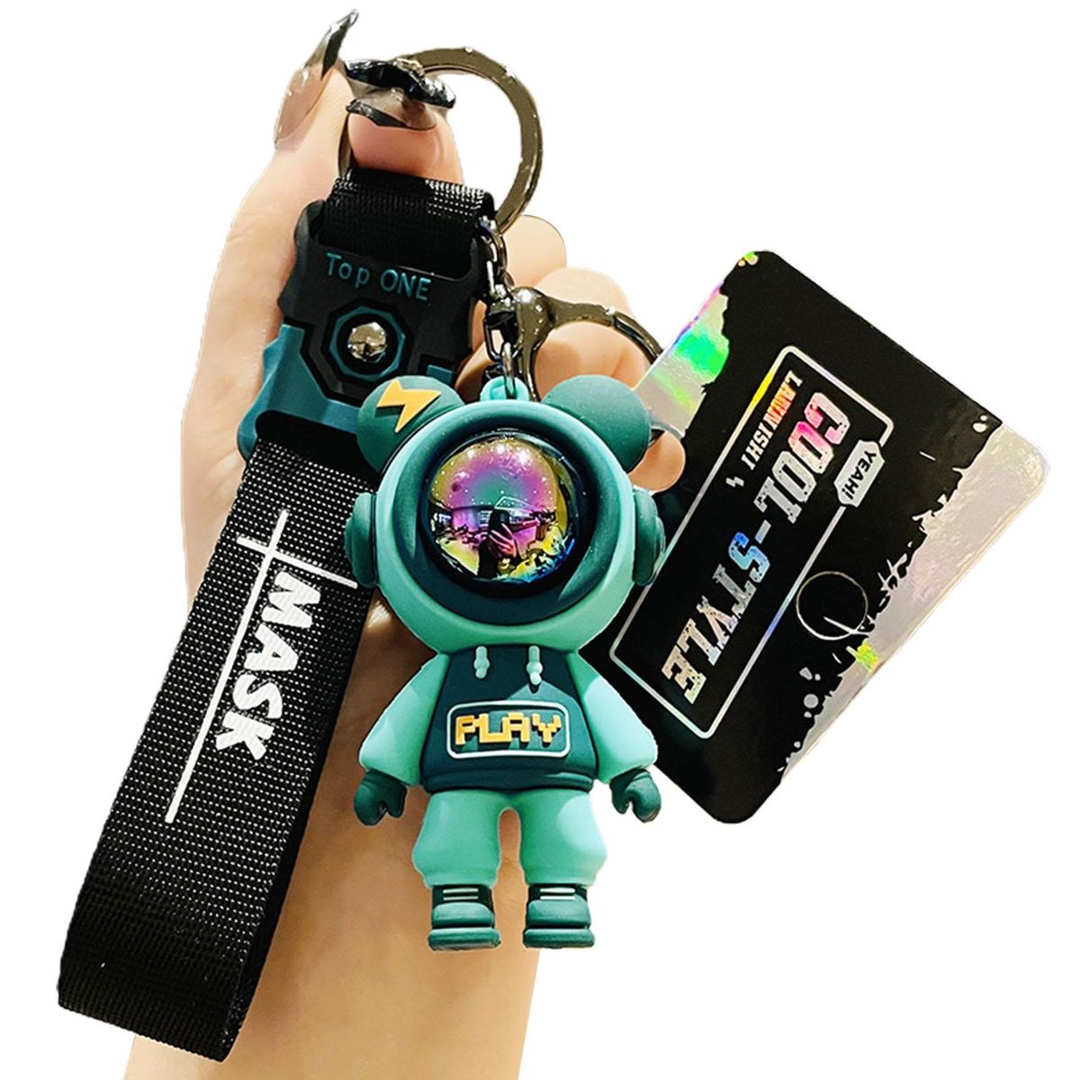 Key Chain Bag Charm Accessories Bear Doll Keychain Green