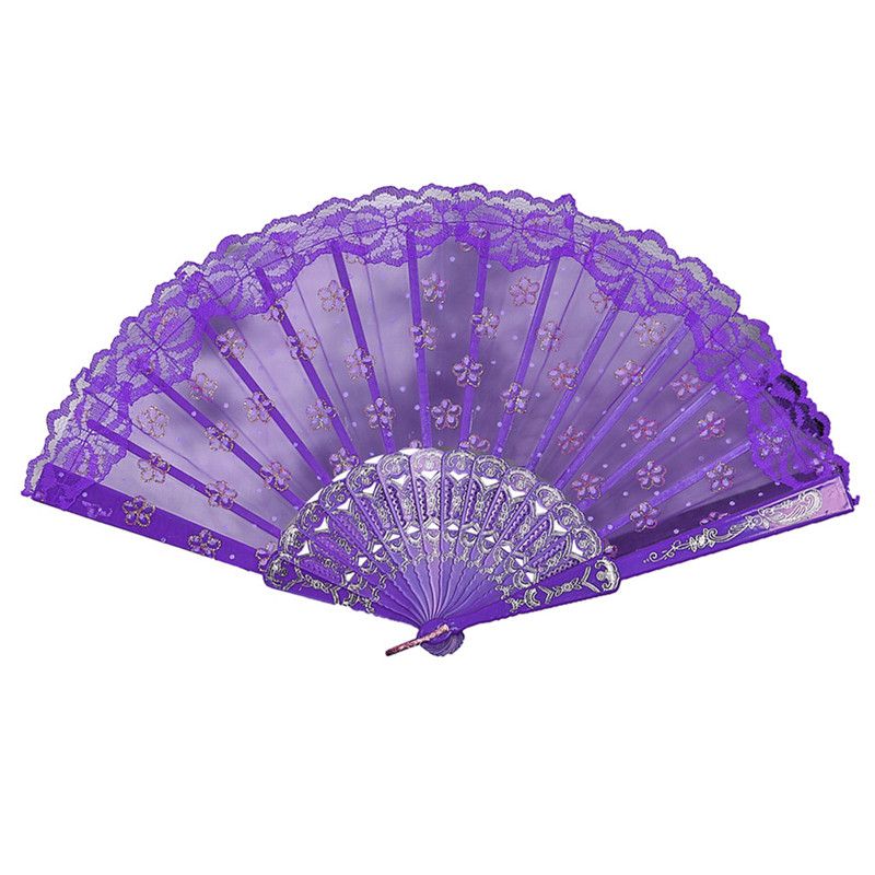 Folding Lace Fan Best Style Flower 30 Hand Dance Held Silk 9 Chinese Retro Party Fan Wedding Wedding Decoration Fan Kinds Lace