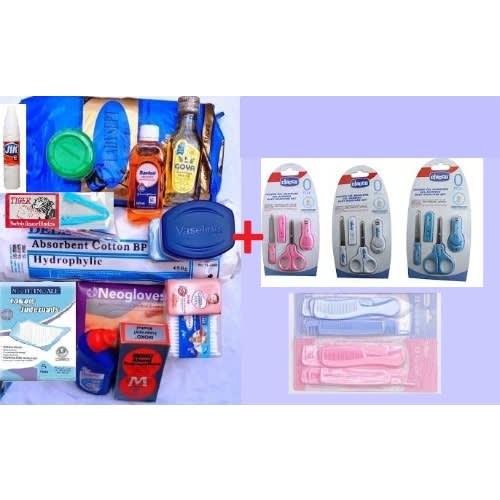 Hospital Requirement For Pregnant Women 20 Items - Free Comb And Nail Grooming Kit - PINK