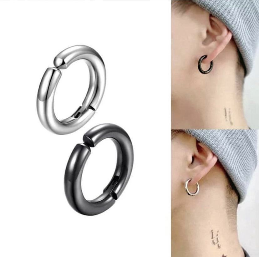 2 PAIRS TRENDY UNISEX LUXURY STUD EARRING