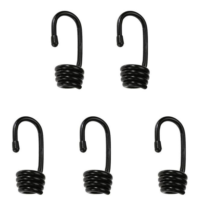 5 PCS Metal Spiral Wire Hooks Shock Bungee Cord Elastic End For 6MM,