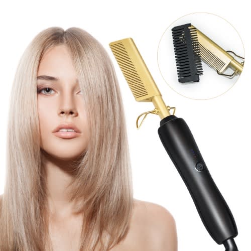 Hair Straightener Electric Hot Comb