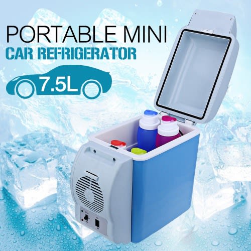 Portable 12v 7.5l Auto Car Multi-function Mini Travel Refrigerator