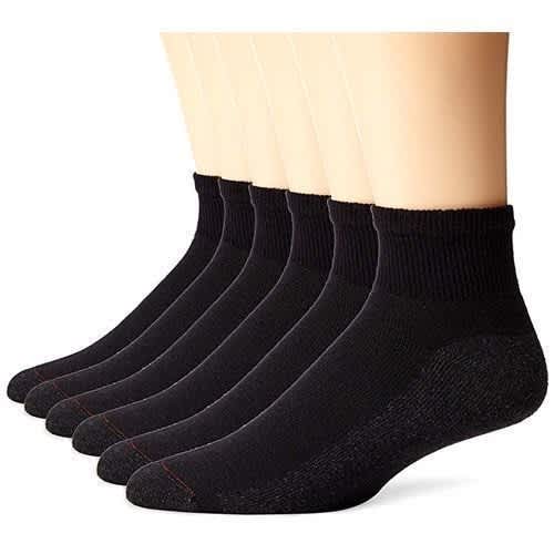 12 Pairs  Unisex Ankle Socks - Black