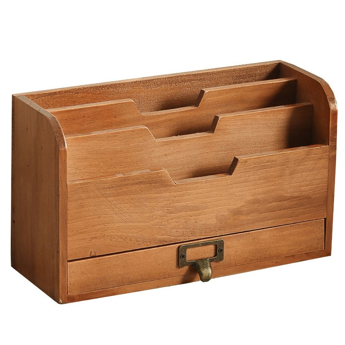 Desktop Storage Organizer With Drawer Office Multi-tier