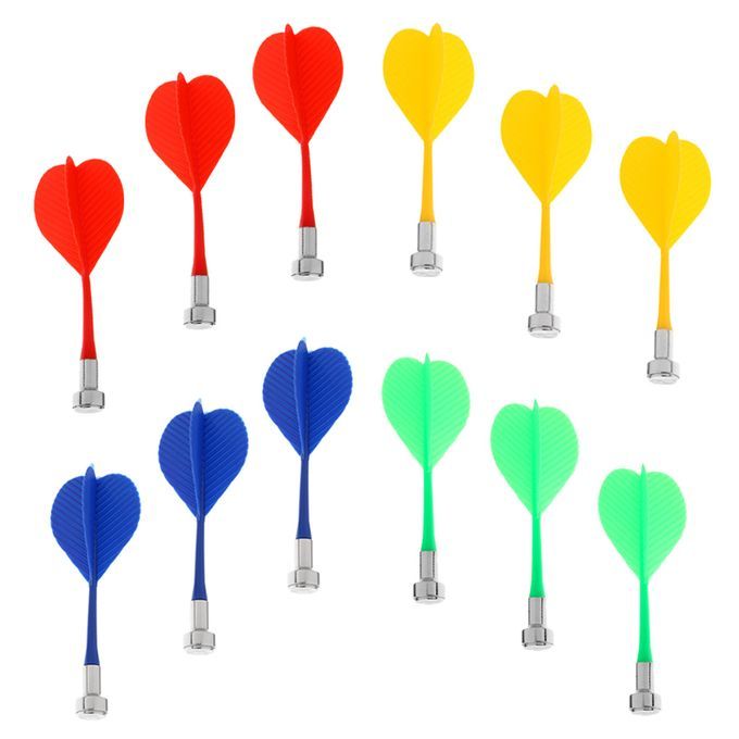 12 Pieces Colorful Magnetic Darts Safety Replacement Dart Indoor Game