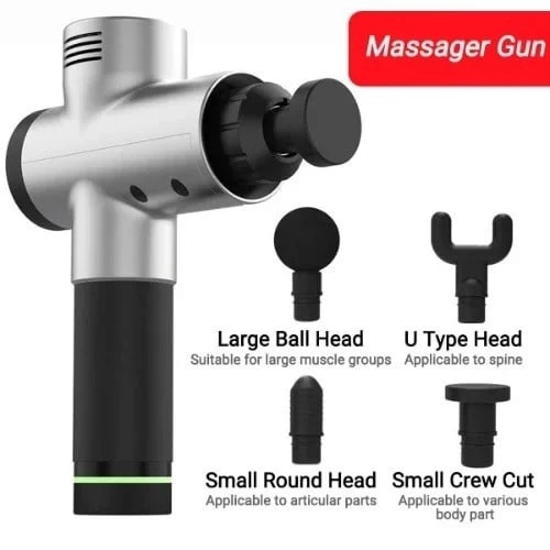 Facial Massager Gun With 4 Massage Heads