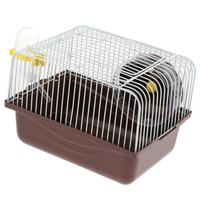 Portable Hamster Carry Case Cage Pet Travel Outdoor Carrier For Coffee