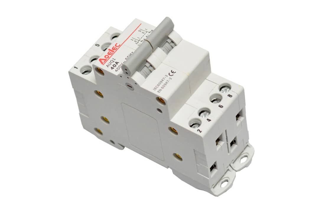 Single Phase Manual Changeover Switch - 40 AMPS