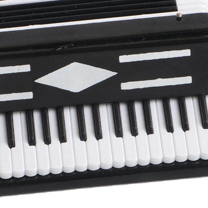 Finest Plastic Accordion Miniature Model With Storage Case Handicraft