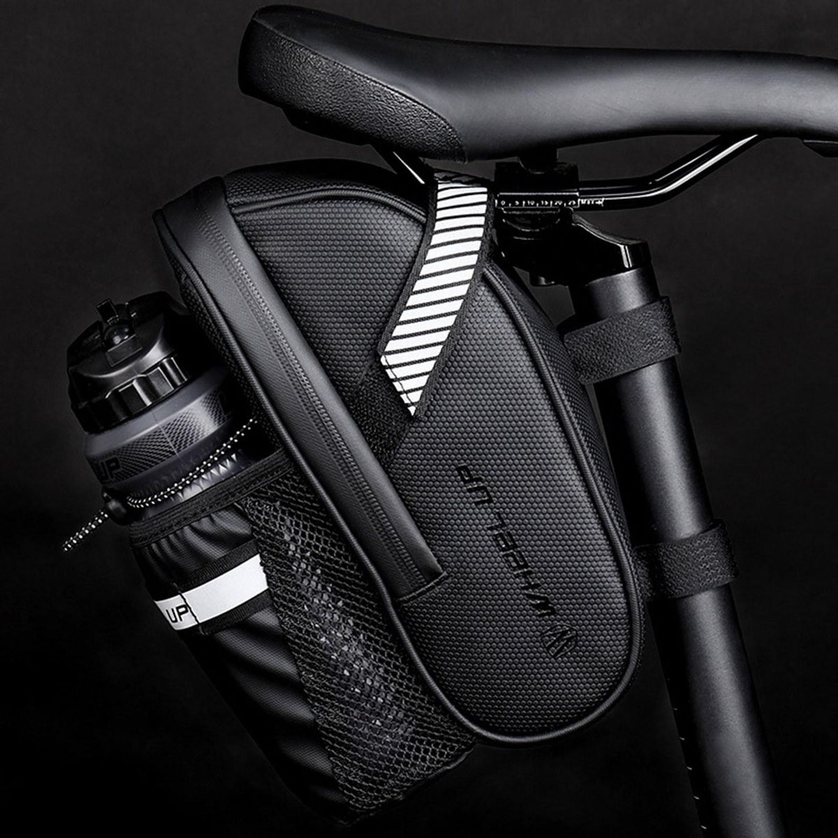 Bicycle Kettle Bag Tail Bag Waterproof Reflective Stripe Large Capacity Bike Rear Bag