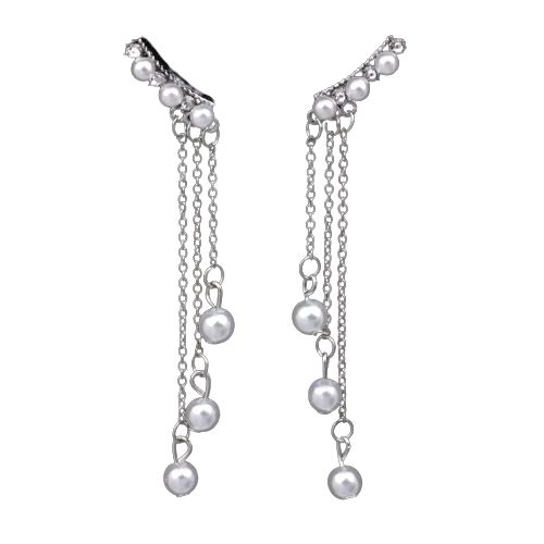 Beaded Crystal Drop Earrings