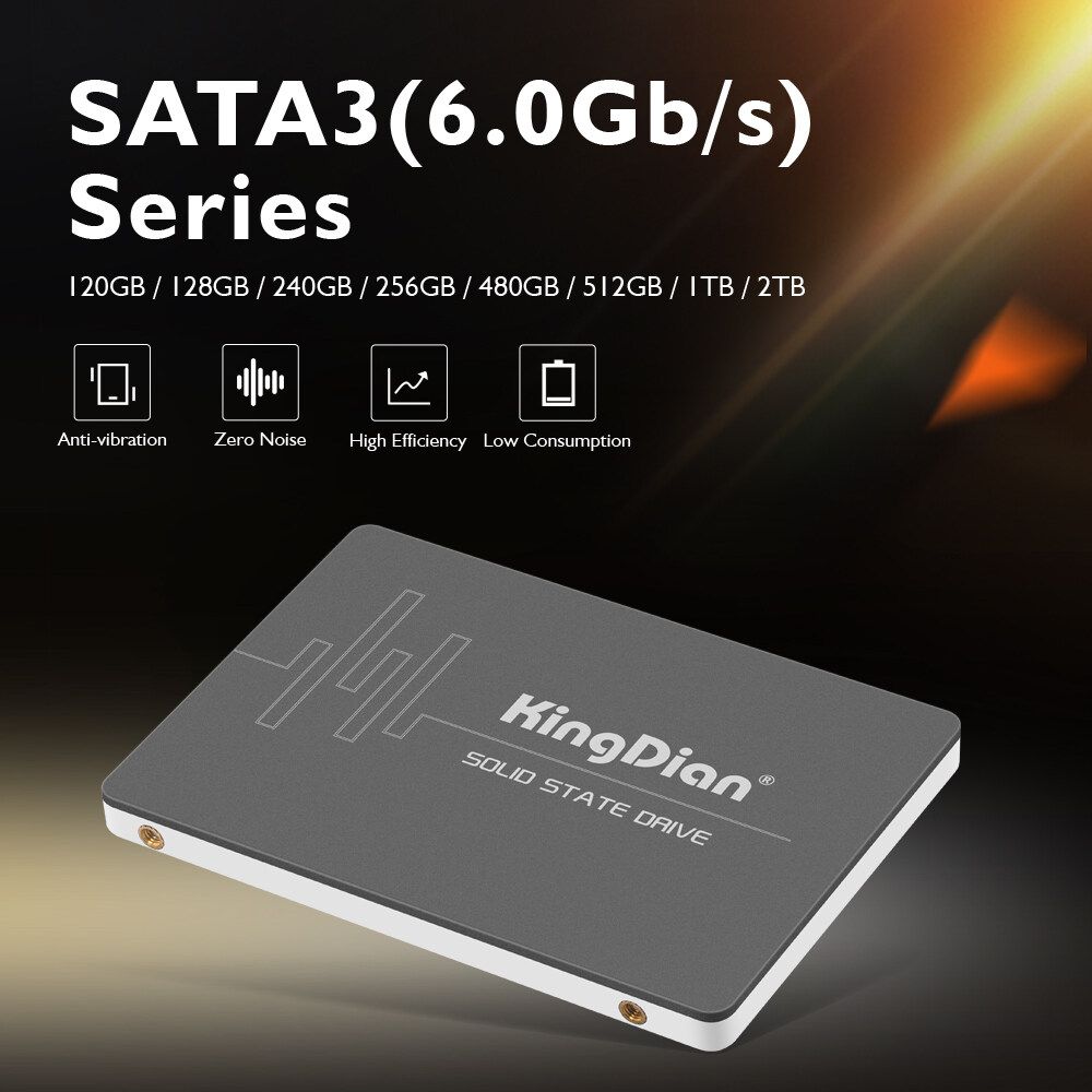 Kingdian Solid State Drive 512G SSD 2.5 Inch 6Gb/s SATA III 60GB 120GB For PC Laptop S400-120G