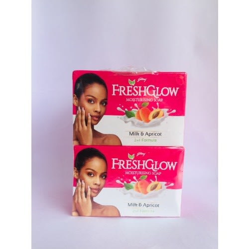 Fresh Glow Moisturizing Soap - Milk & Apricot - 4 Pieces X 100g