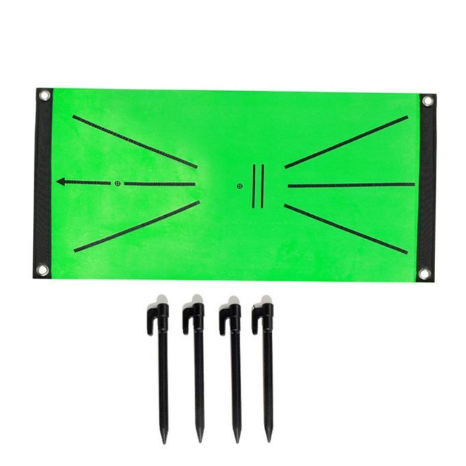 Golf Training Mat For Swing Detection Batting With Ground Nails
