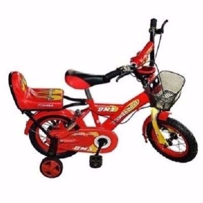 Kids Bicycle with Training Wheels - Red - 16"