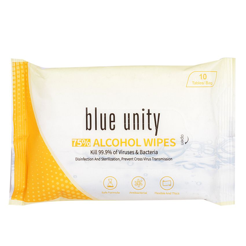 Blue Unity 75% Alcohol Wet Wipes