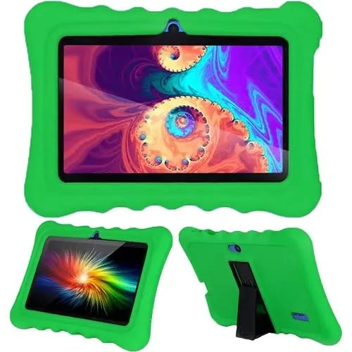 A37 Kid's Educational Tablet - 7" - 128GB ROM - 6GB RAM - WiFi Only - 3000mAh - Green Pouch