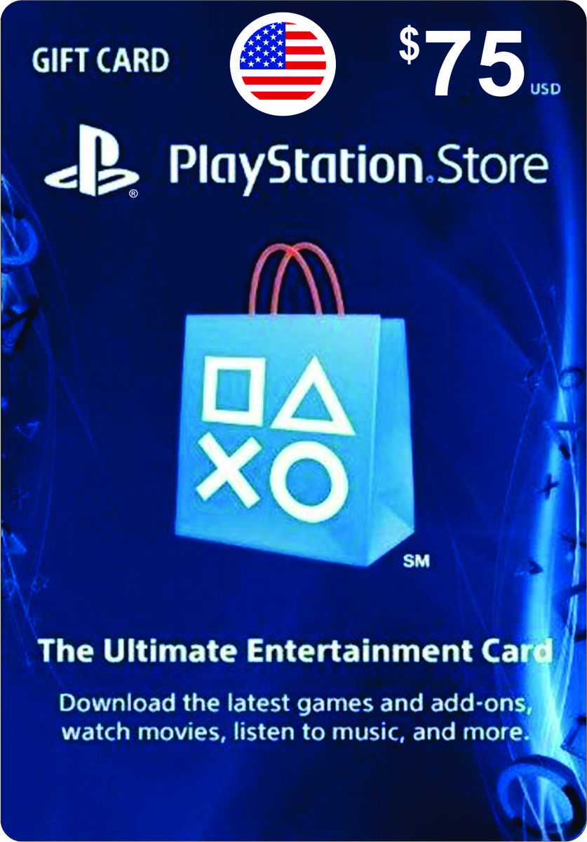 PSN Gift Card $75 For US Accounts