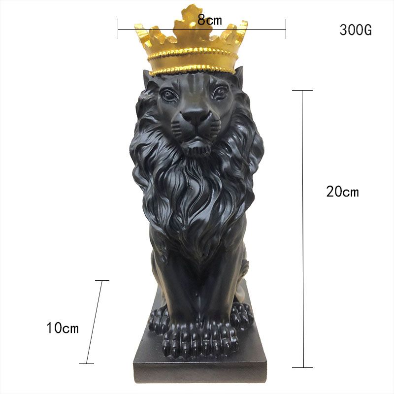 Sculpture Lion King Modle Animals Statue Home Decoration