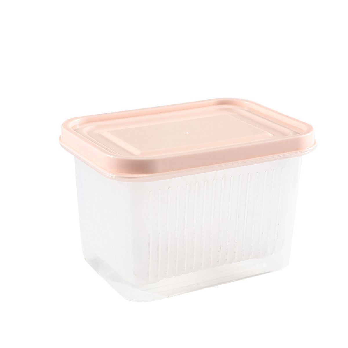 Drain Storage Box With Sealed Lid PP Refrigerator Food