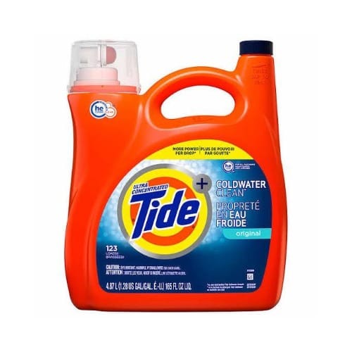 Liquid Laundry Detergent-  Cold Water Original - 165floz -4.87 L