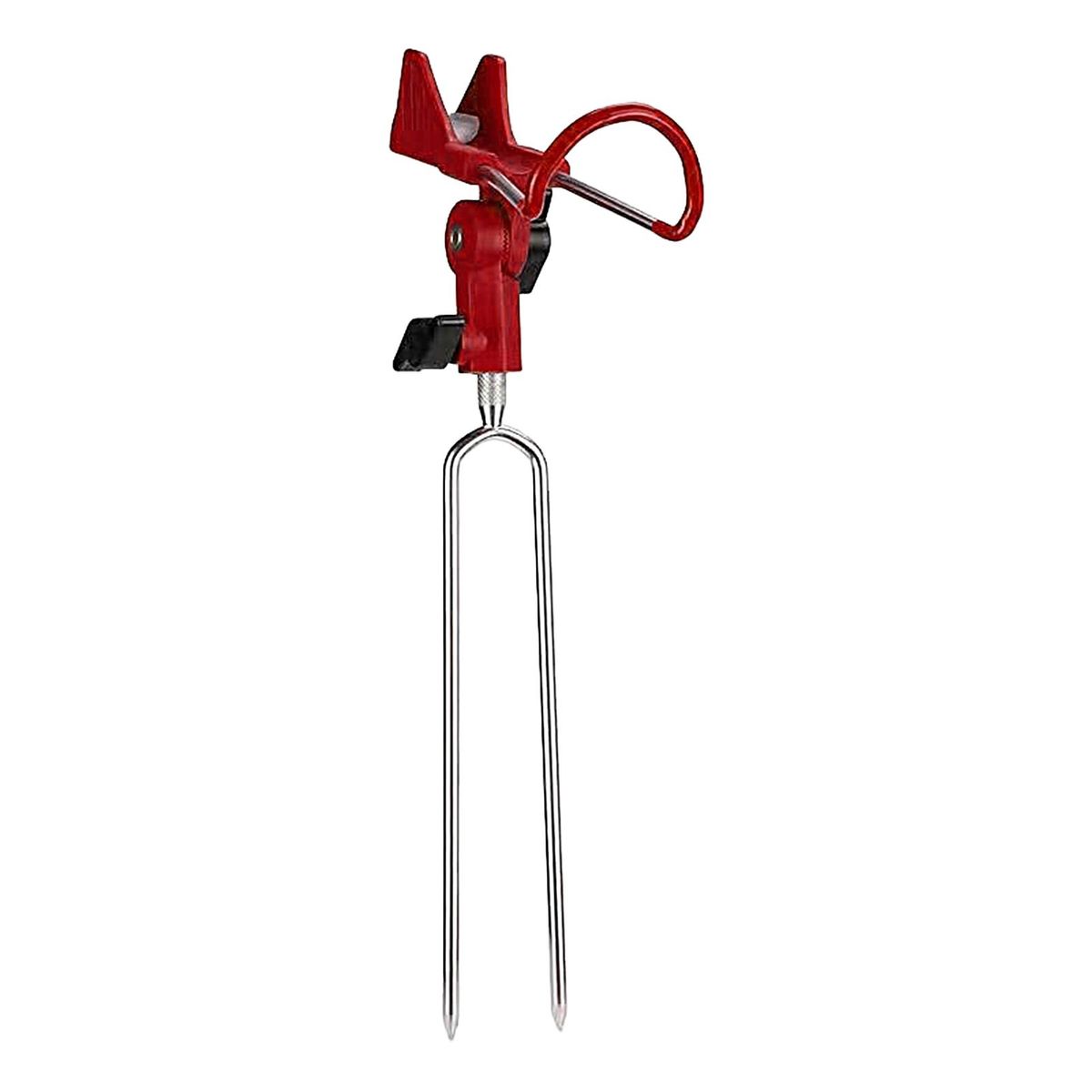 Fishing Rod Stake Hand Rod Fishing Pole Ground Holder Red