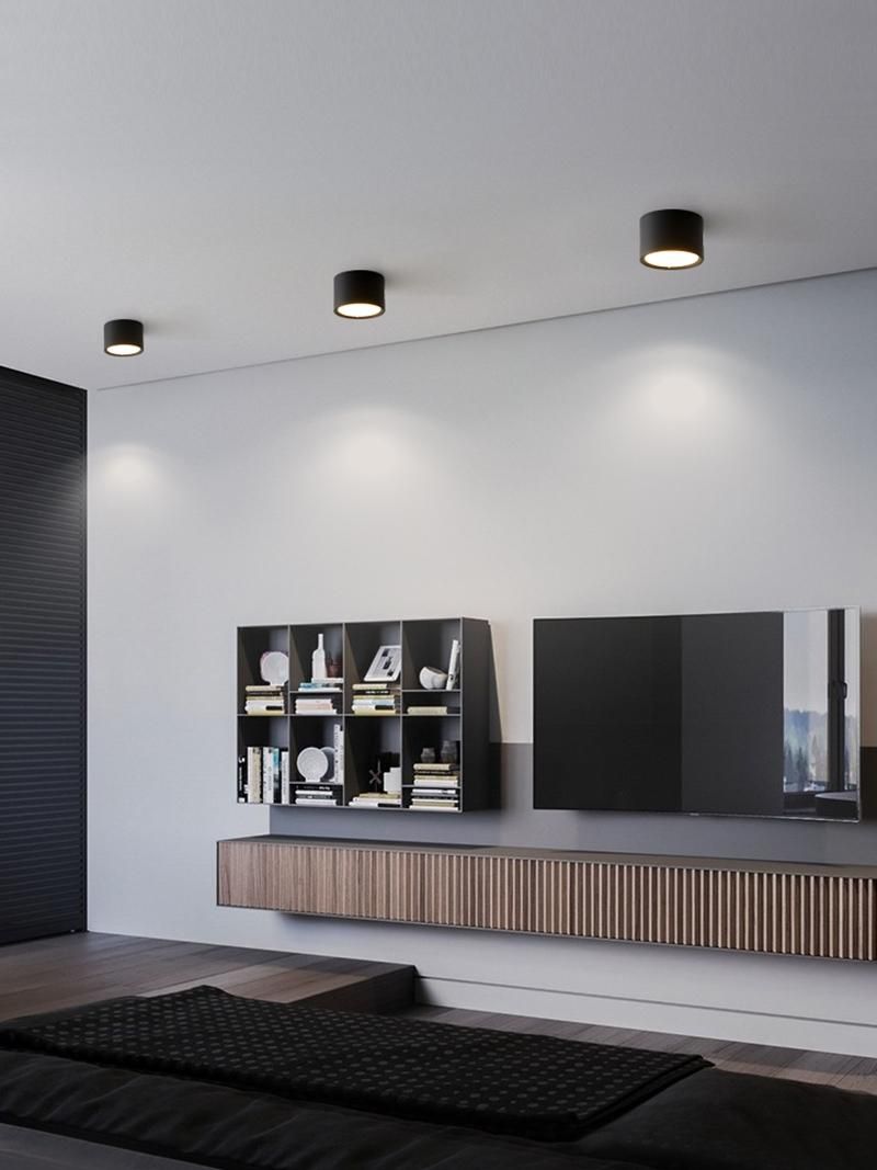 Simple ceiling light for passage in the corridor