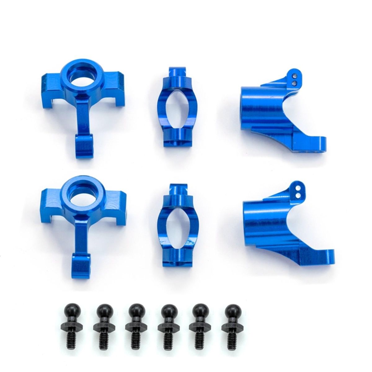 Aluminum Caster Blocks C-Hubs Steering Block Stub Axle Carriers Knuckles Set  Replacement for TRAX4 1/18 LaTx Teton Desert Prerunner Rally, Replace Parts 7532 7552X