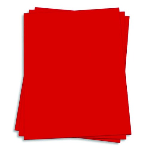 A4 Card - 250gsm Pack Of 25 Sheets - Red