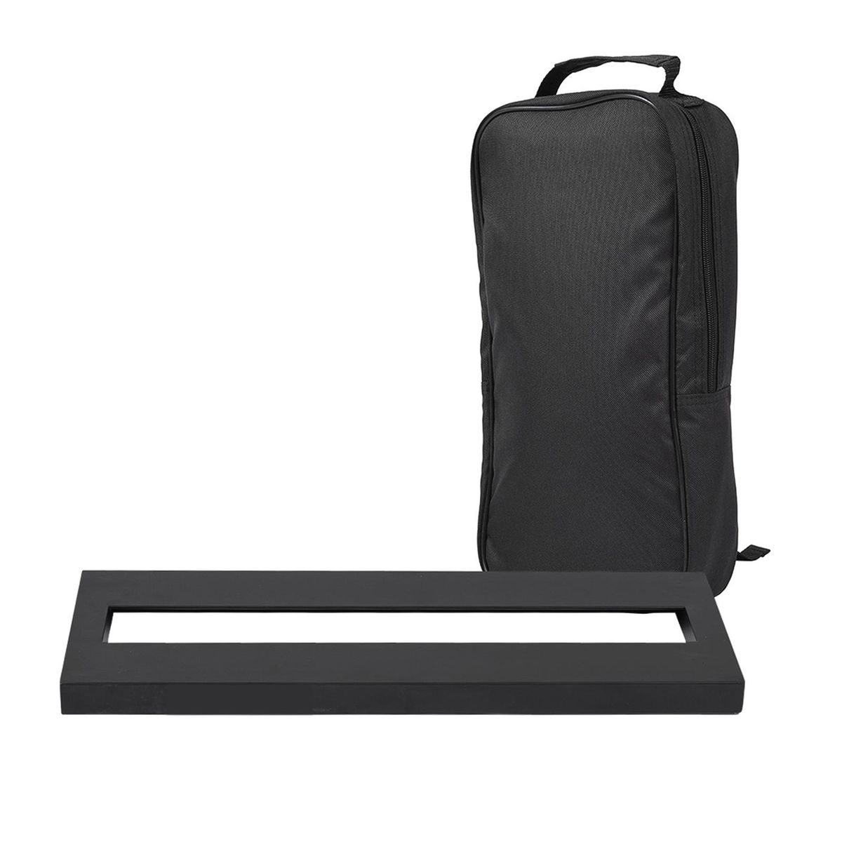 DB-1 Mini Aluminum Alloy Guitar Pedal Board with Carrying Bag Tapes