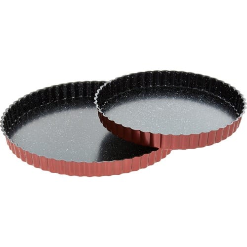 Fluted Pie Tins 2packs -  Light Red