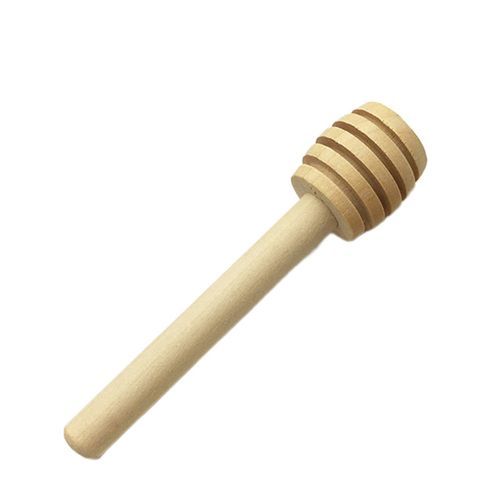 Wooden Honey Sti K Solid Wood Honey Sti K  Offee Milk Tea Stirring Sti K-wood Color