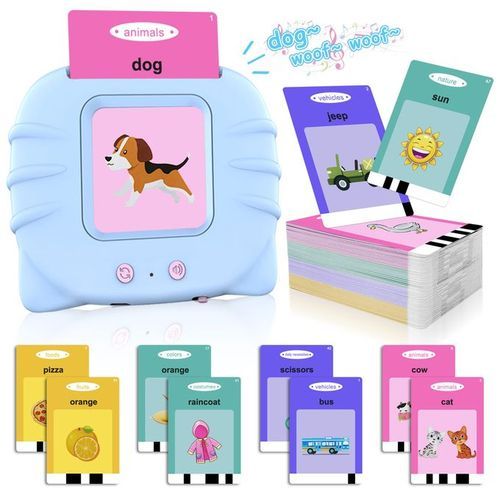 Kids Montessori Vocabulary Learning Talking Flash Cards