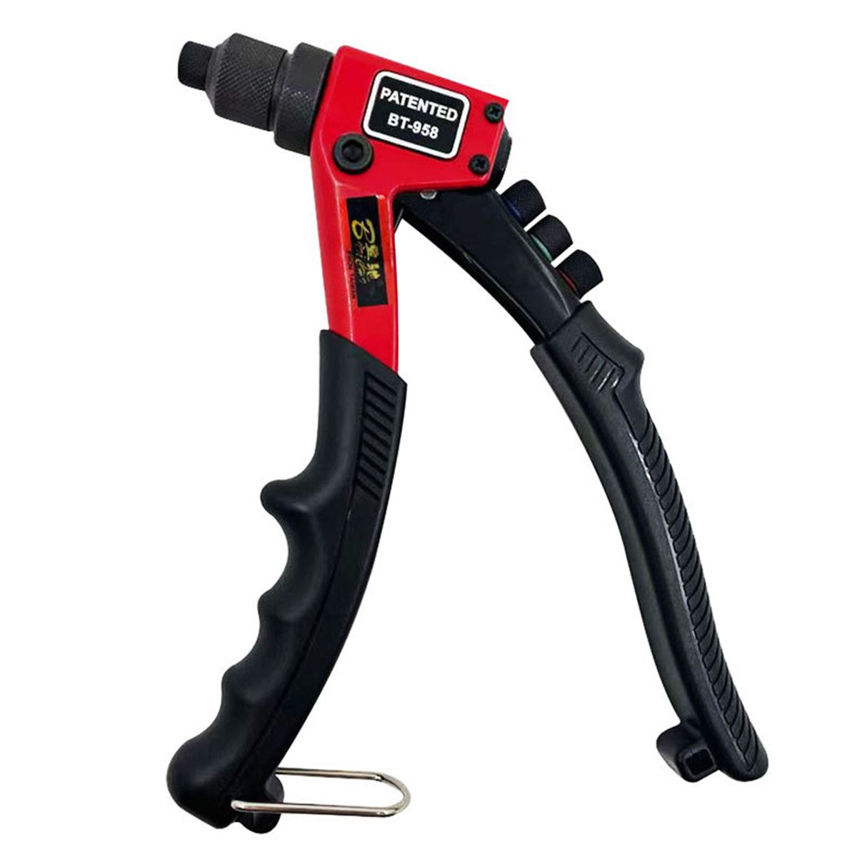 Hand Rivet Gun Heavy Duty Single Hand Manual Riveter With 4
