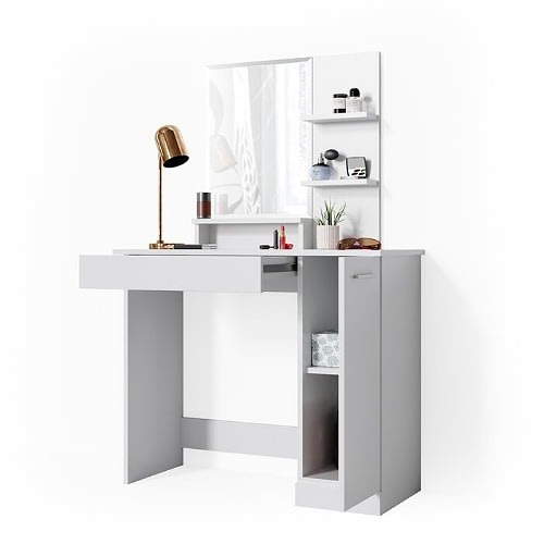 Sadia Fontanez Dressing Table With Mirror