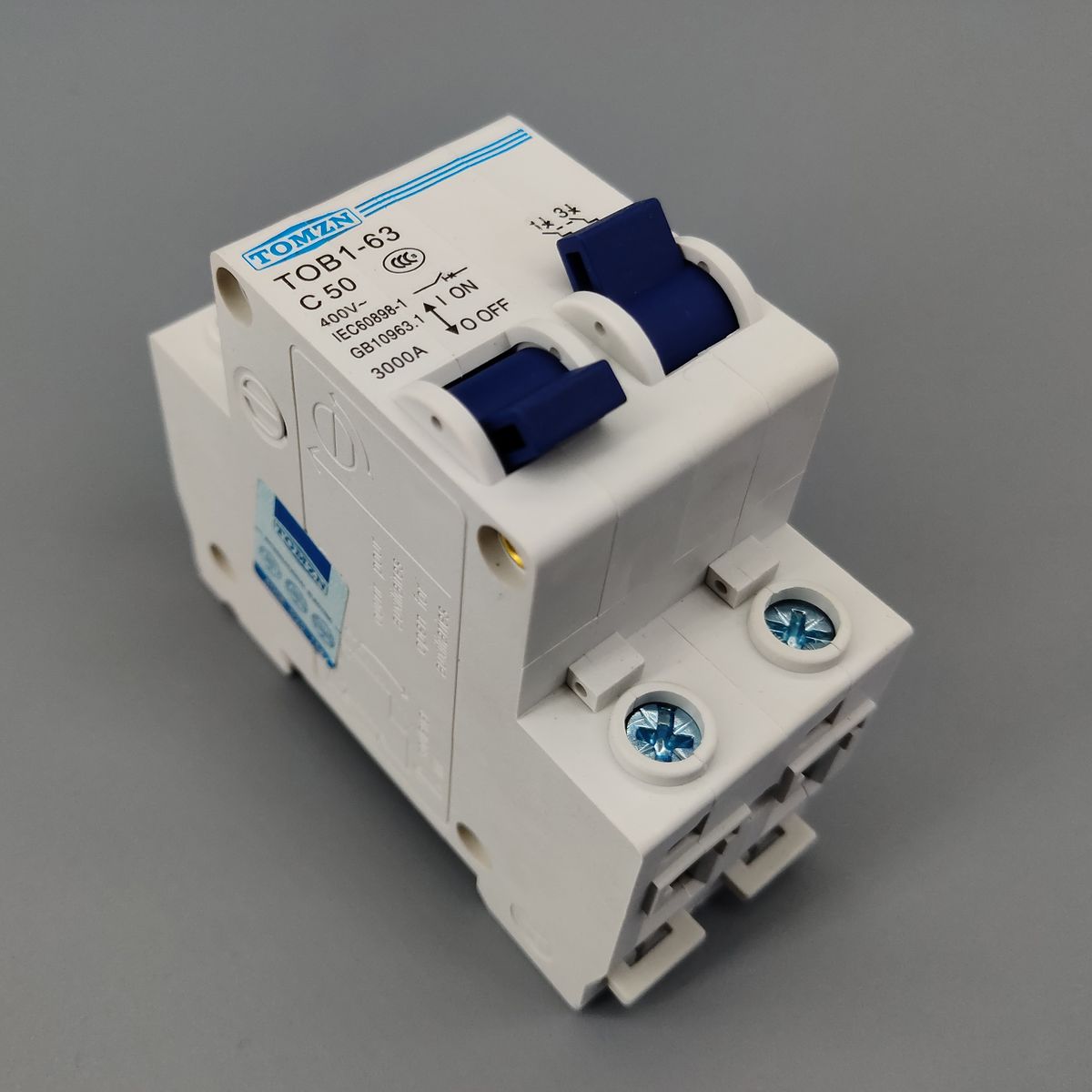 Breaker MTS 50A Manual MCB 1P Circuit Switch Transfer 50HZ