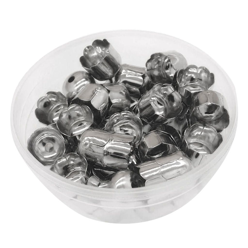 45Pcs End Caps, Leather Cord Finding For Jewelry