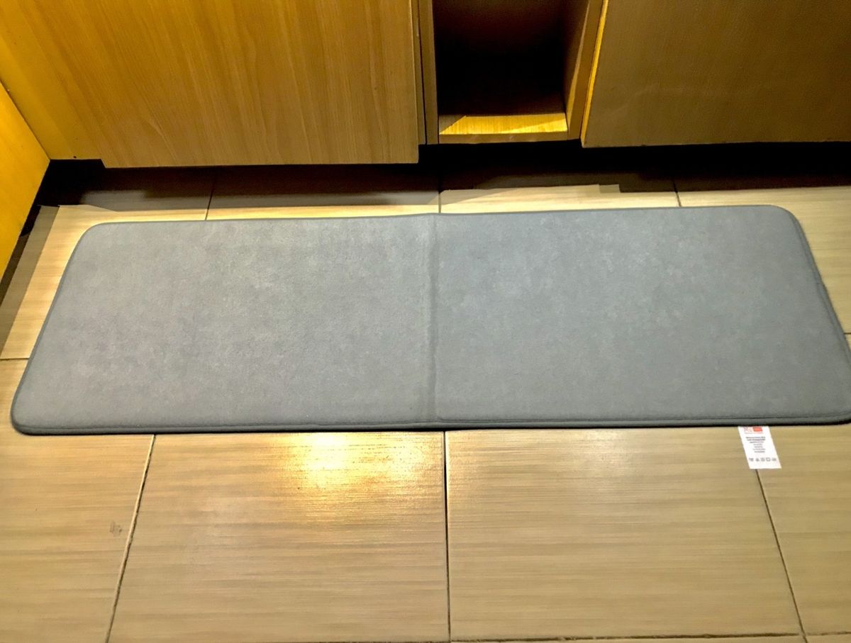 40X120cm Bathroom Water Absorbent Floor Mat Mate Grey