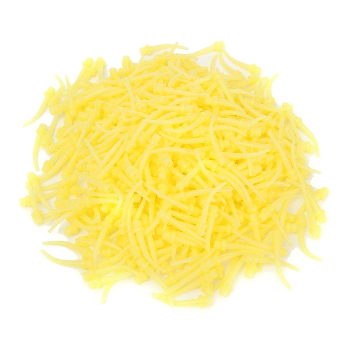 500 Pcs Yellow Intra Oral Dental Impression Mixing Syringe Tips Supplies 3.7mm