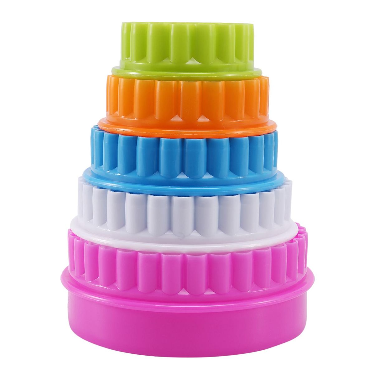 5pcs Colorful Fondant Cake Molds Moluds (Flower