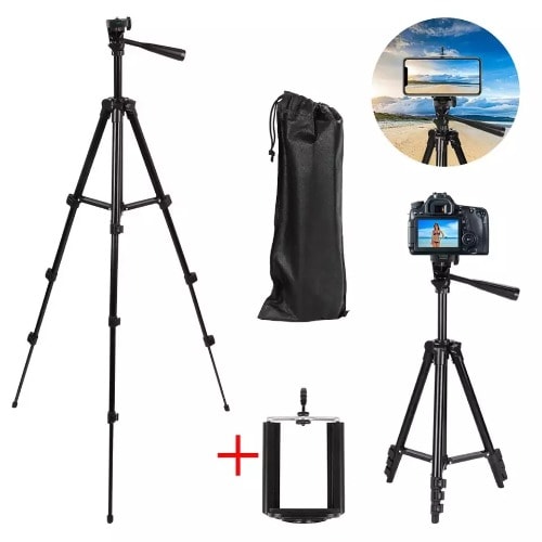 Extendable Tripod Stand Mount Holder 36-100cm Adjustable Clip For Video Vlog Live Shoots