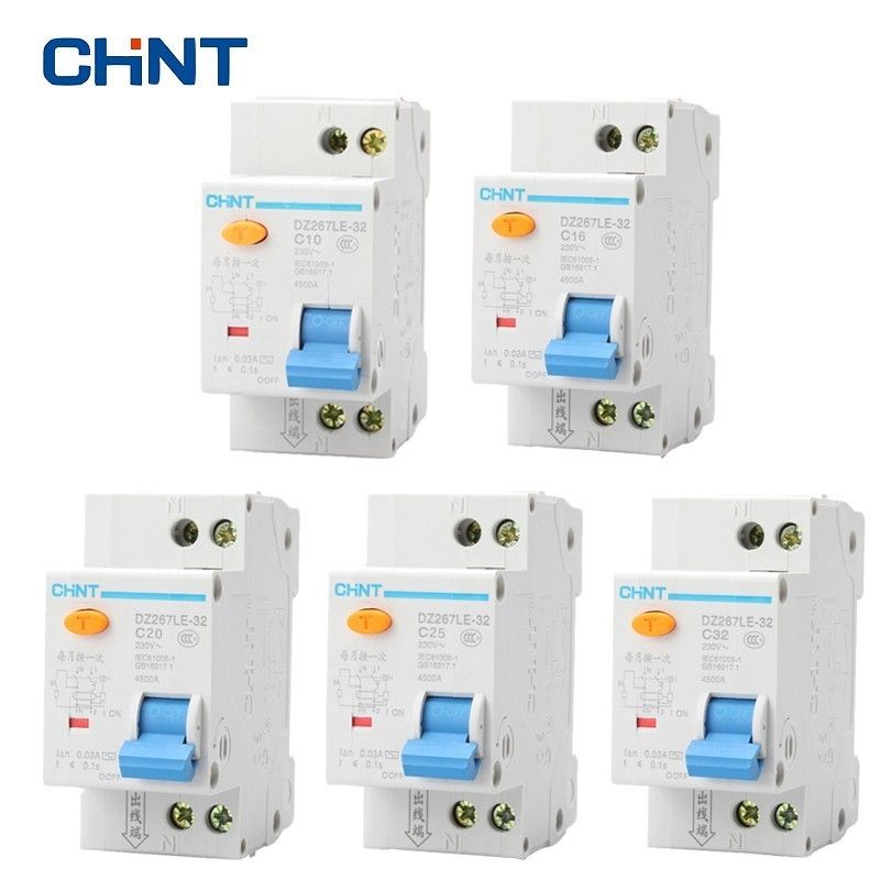 CHNT 1P+N Household Small Air Switch Double Line Breaker
