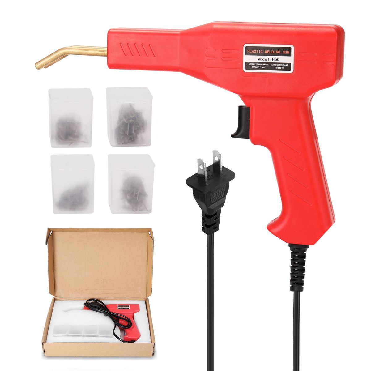 Handy Plastics Welders Garage Tools Hot Staplers Machine Staple PVC Repairing Machine Car Bumper Repairing Stapler Welding Tool