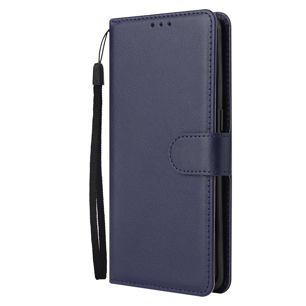 Flip Leather Wallet Case For Samsung Galaxy J2 J3 J4 J6 Plus J7 J8  J5   Prime A01 Core A22 A31 A32 A41 A42 Cover-Blue
