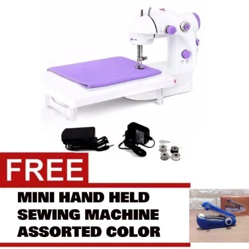 Foot Pedal Desktop Sewing Machine + Table Extension Board + Free Mini Sewing Machine