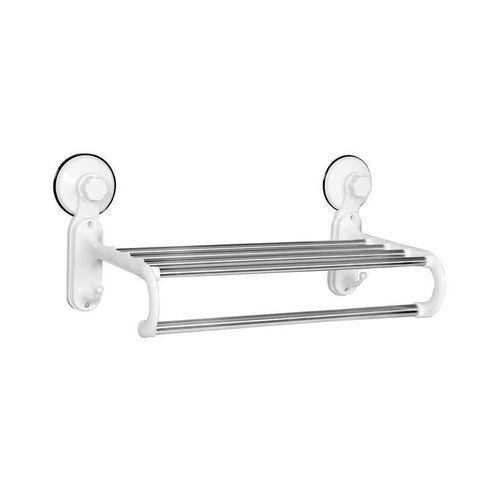 Bathroom Towel Hanger With Rail Shelf Rack