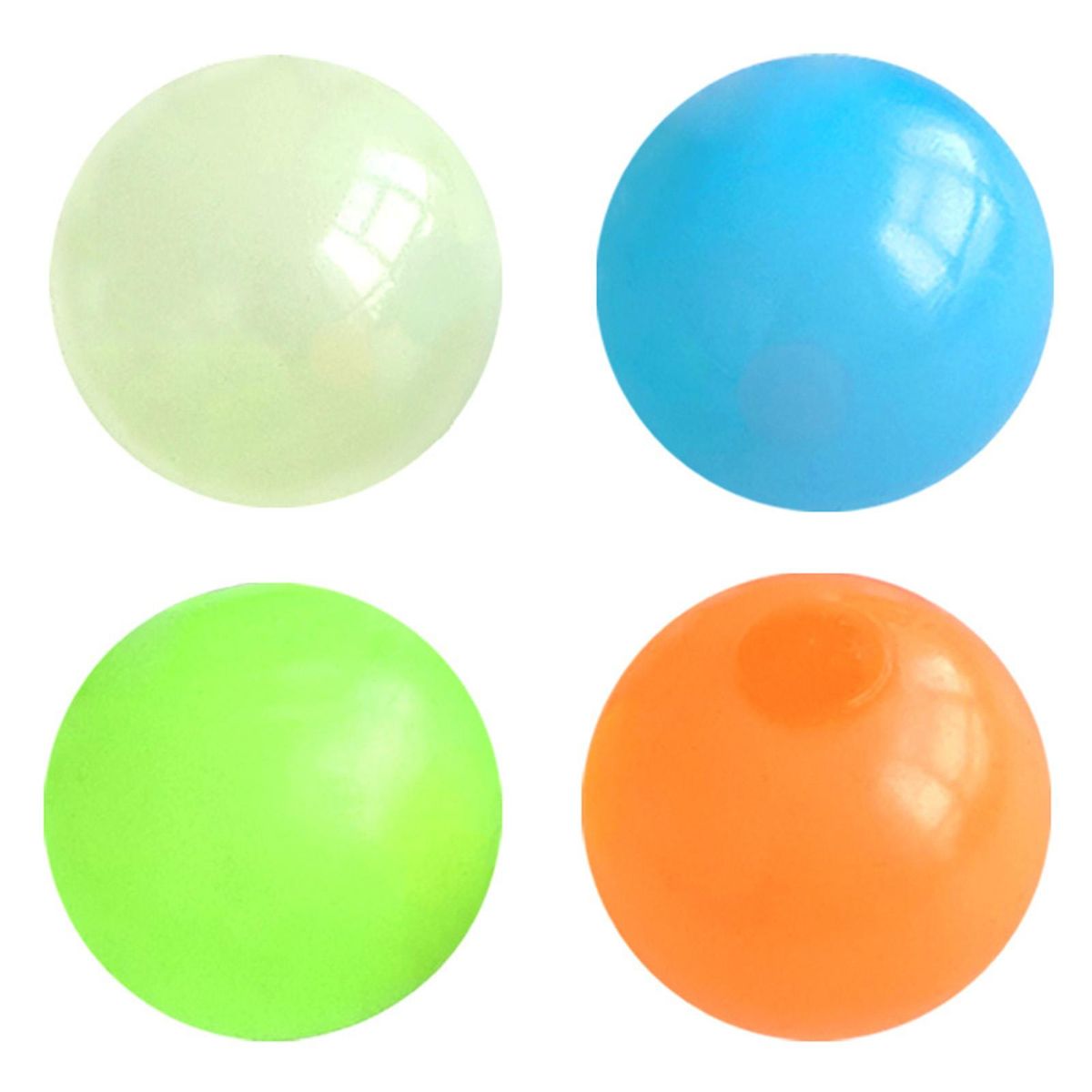 Luminous Sticky Ball Ceiling/Wall Glow Sticky Balls Tear-Resistant Relaxation Toys for Children & Adults