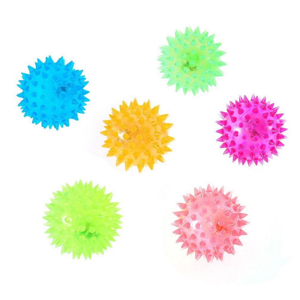 Dog Puppy Cat Pet Hedgehog Ball Rubber Bell Sound Ball Fun Playing Toy